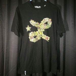 LRG Premium Fit Cotton Tee Men's Small Foliage Star Logo Short Sleeve
